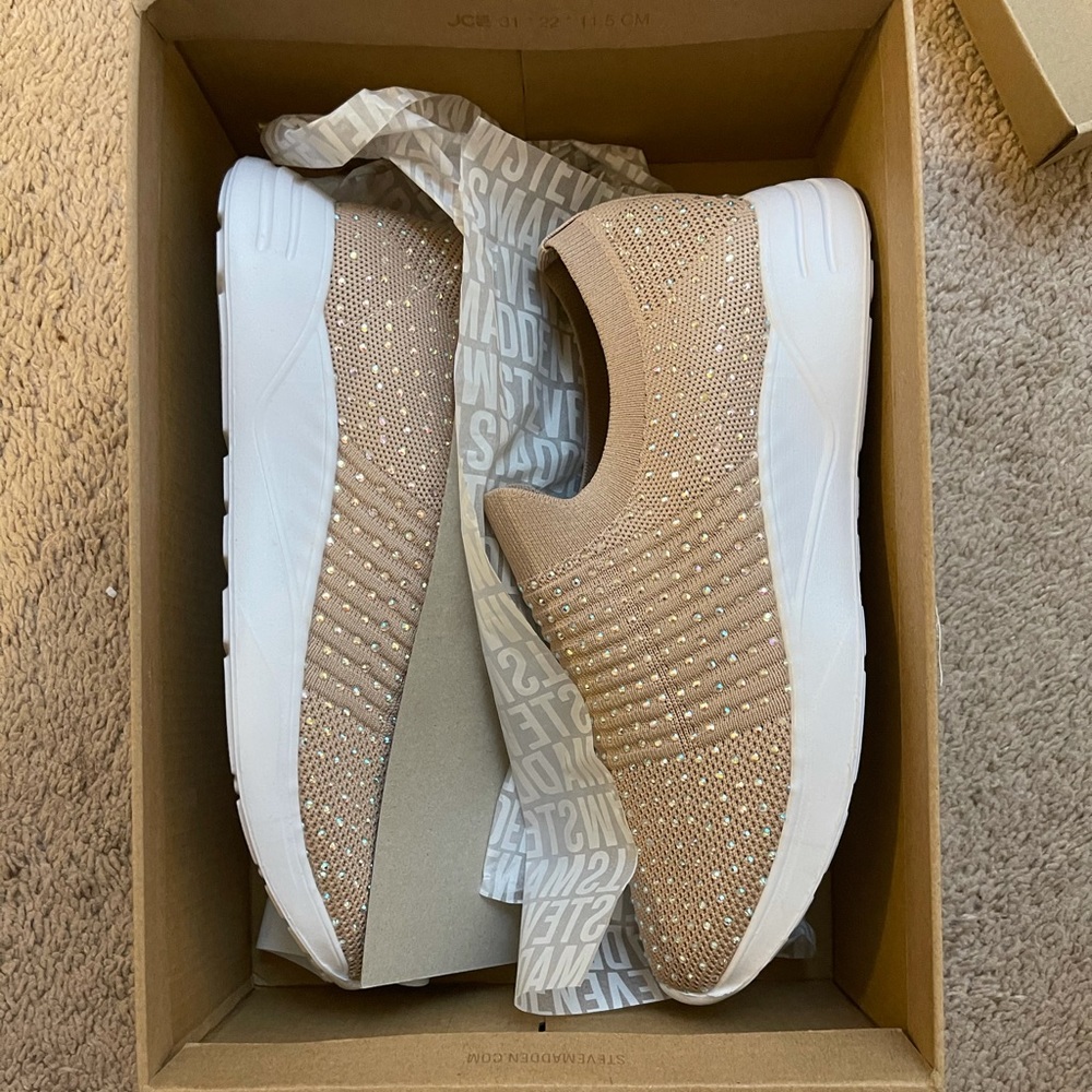 Steve Madden rhinestone sneakers